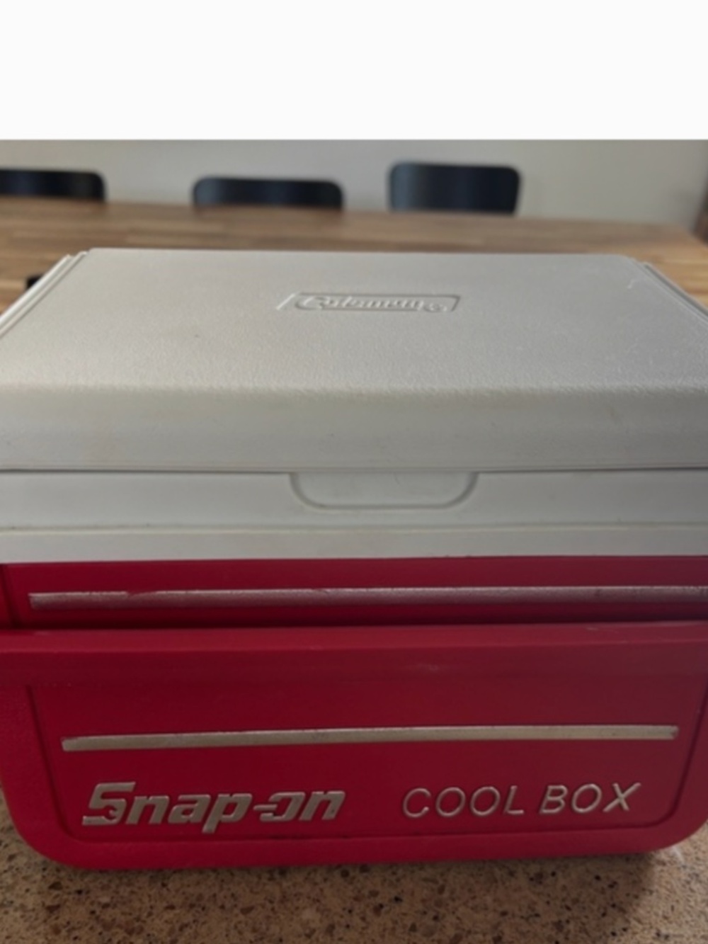 Snap-on Red and White Cool Box